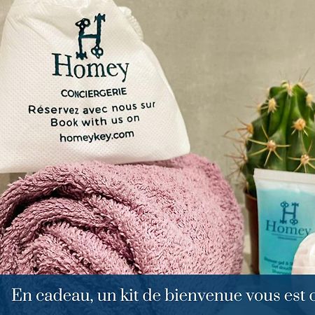 Homey Keola - Parking Prive Gratuit - Aux Portes De Geneve - Au Pied Du Tram - Appartement Avec 1 Chambre Et Un Grand Salon Avec Un Canape-Lit Амбиёи Экстерьер фото