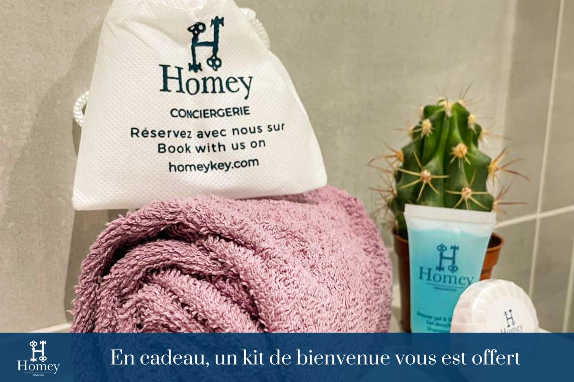 Homey Keola - Parking Prive Gratuit - Aux Portes De Geneve - Au Pied Du Tram - Appartement Avec 1 Chambre Et Un Grand Salon Avec Un Canape-Lit Амбиёи Экстерьер фото